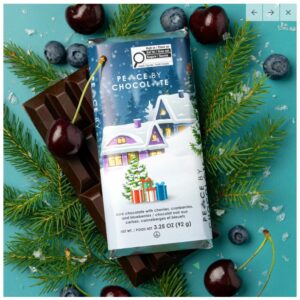Holiday Bar Dark with Cherries, Cranberries, and Blueberries
