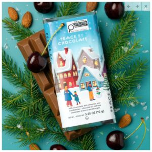 Holiday Bar Milk with Almonds and Cranberries